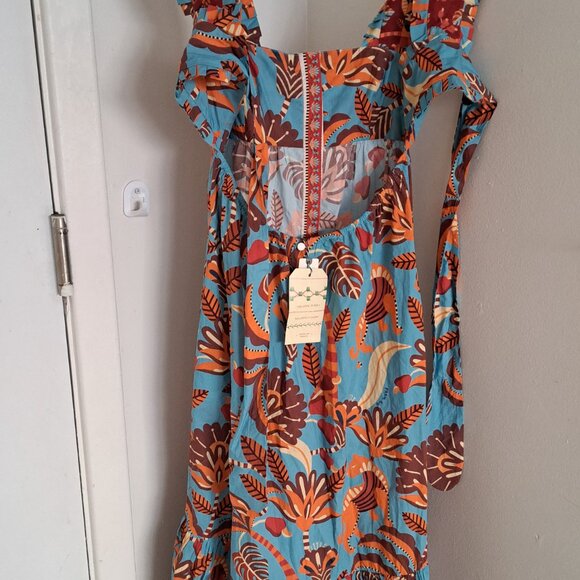 Farm Rio XS printed dress NWT - Picture 5 of 8